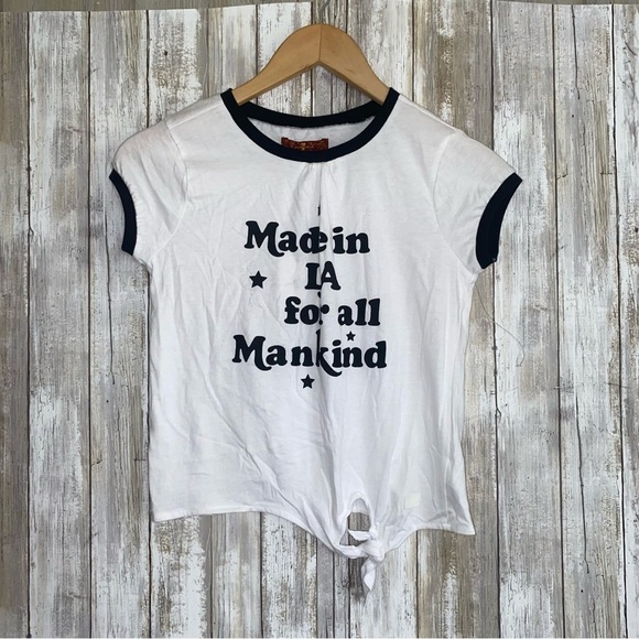 7 For All Mankind Other - NWT 7 For All Mankind White Graphic Ringer Tee